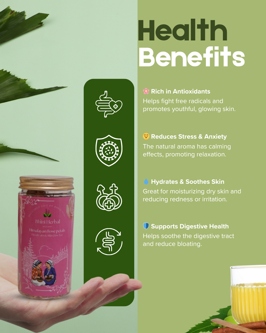Himalayan Rose Petals (Floral Calm & Skin Glow Tea) - Image 2