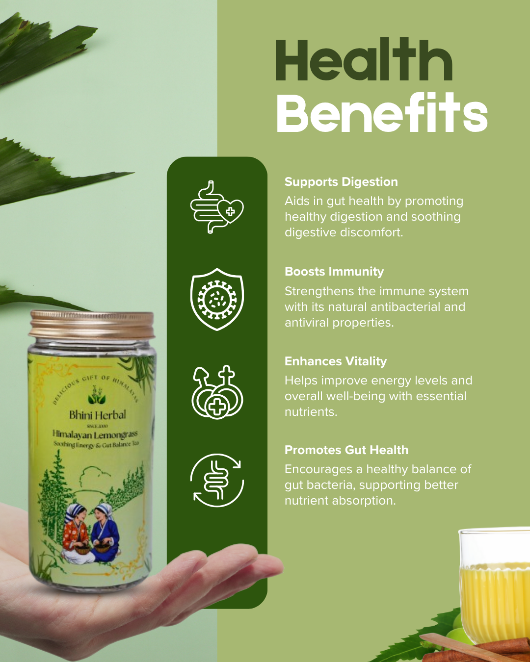 Himalayan Lemongrass (Soothing Energy and Guy Balance Tea) - Image 2